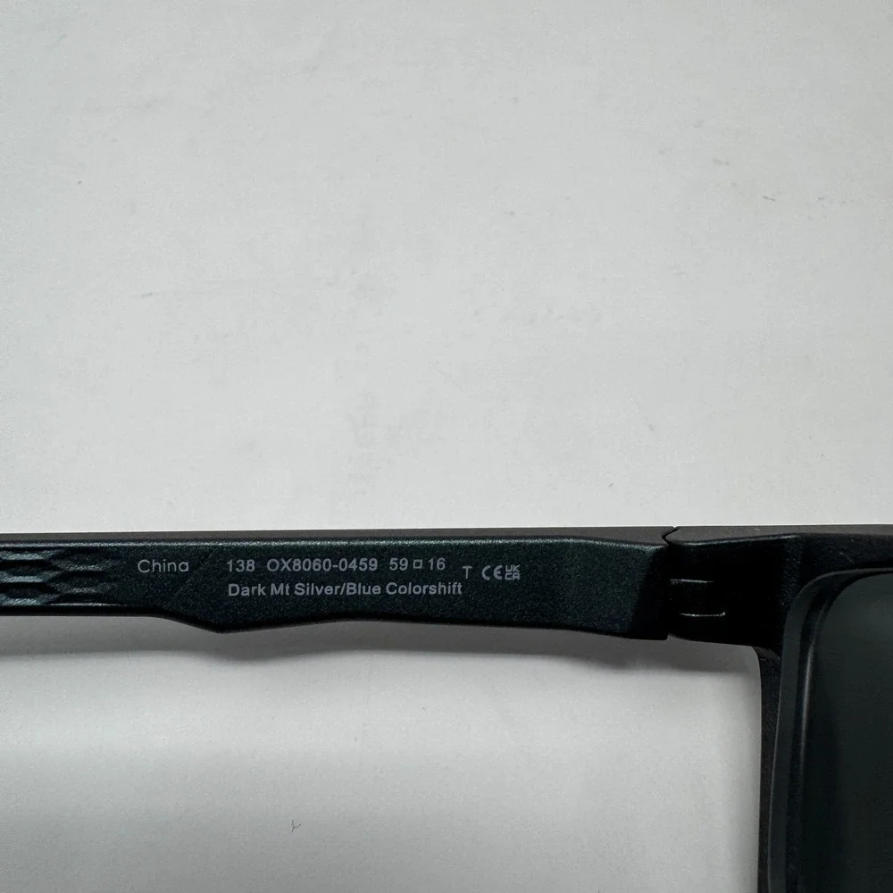 Oakley Overhead OX8060-0459 59-16 Dark Mt Silver Blue Colorshift *FRAMES ONLY*